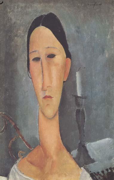Amedeo Modigliani Hanka Zborowska au bougeoir (mk38) oil painting picture